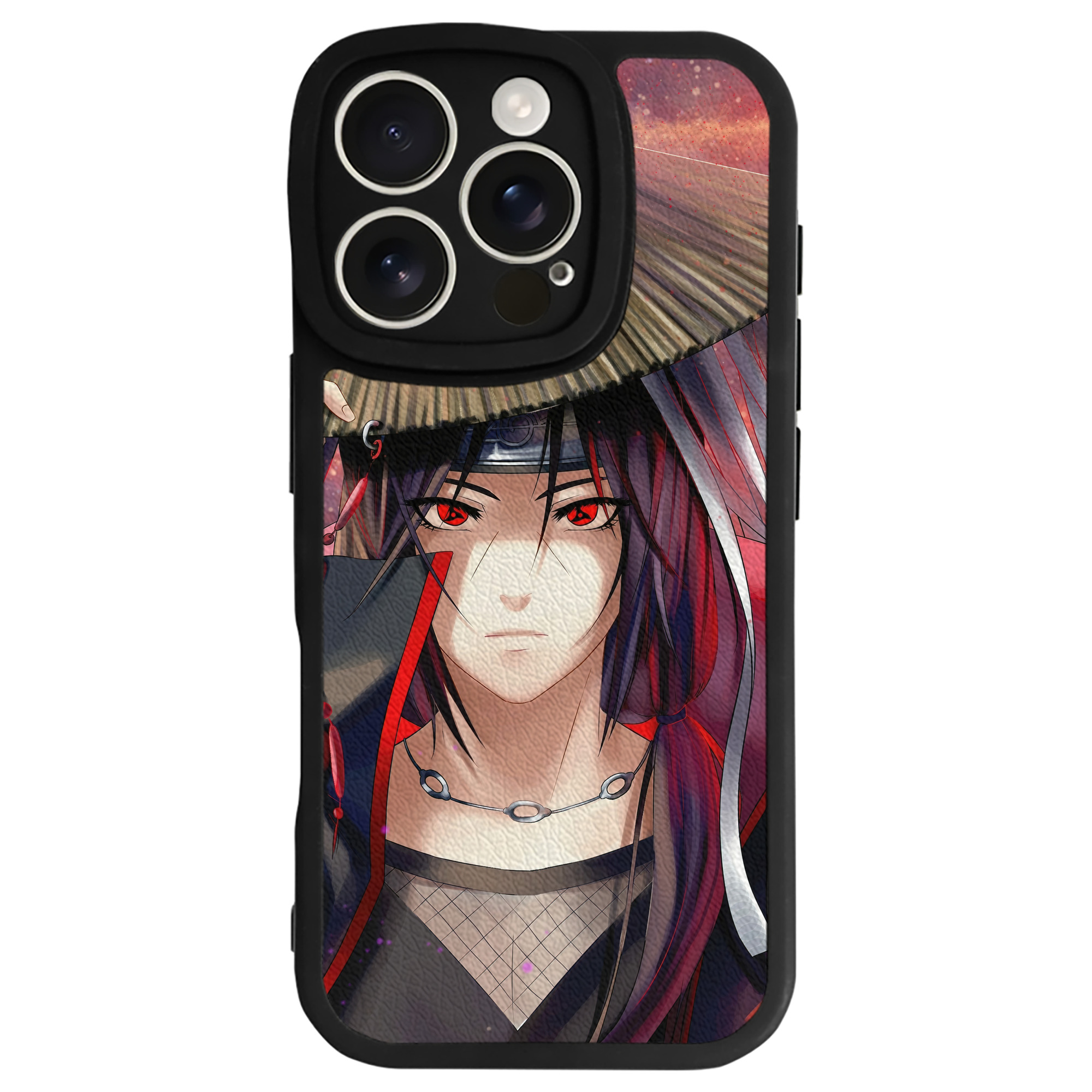（画像用） NARUTO -ナルト- NARUTO -ナルト- 疾風伝 【iPhone 16シリーズ対応】シリコンスマホケース（レザー調） 材質：シリコン